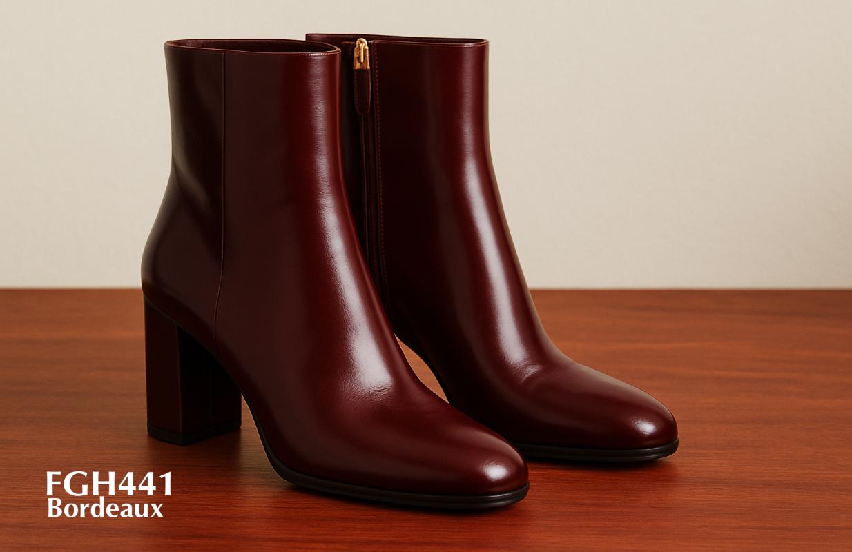 FGH441-Bottes montantes pour femmes de Bordeaux