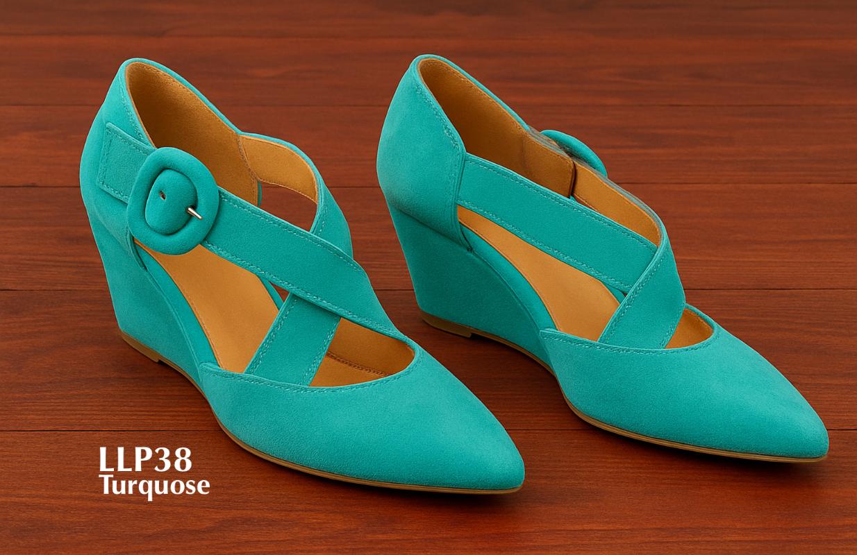 LLP38-turquoise-Cross-strap-talon-compensé