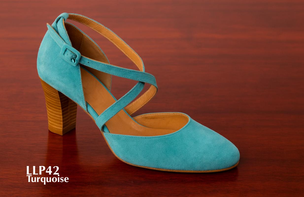 LLP42 - ballerine turquoise personnalisée