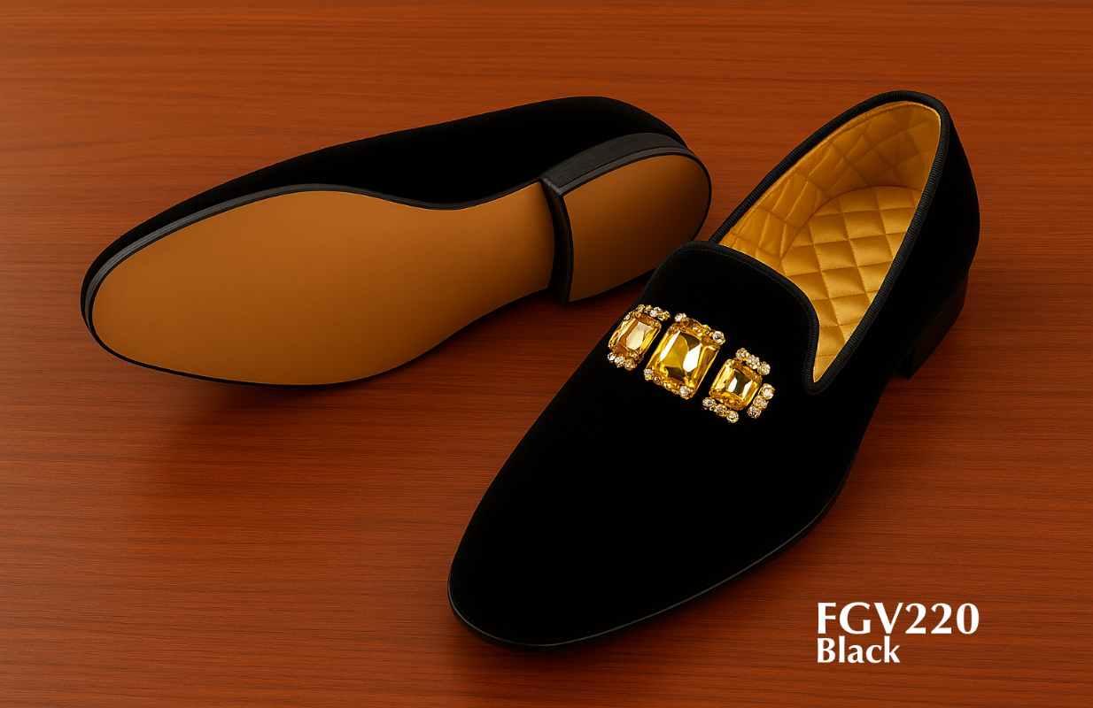 FGV220-rhinestones-black-velvet-slippers