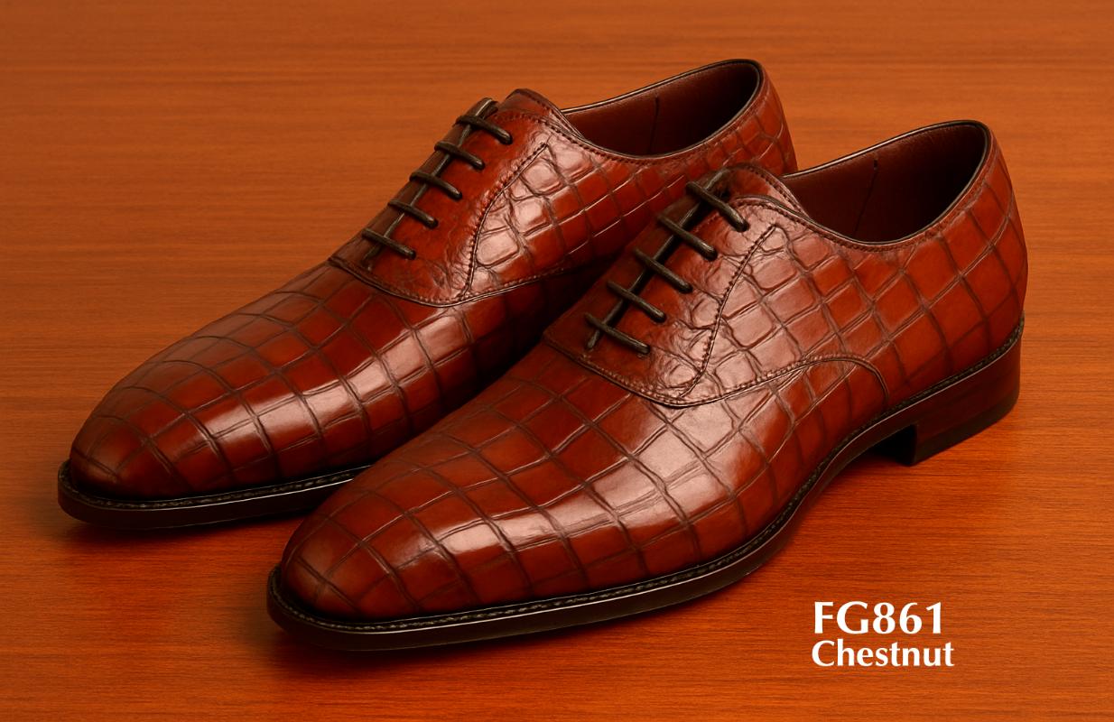 FG861-chaussure-cuir-crocodile-marron
