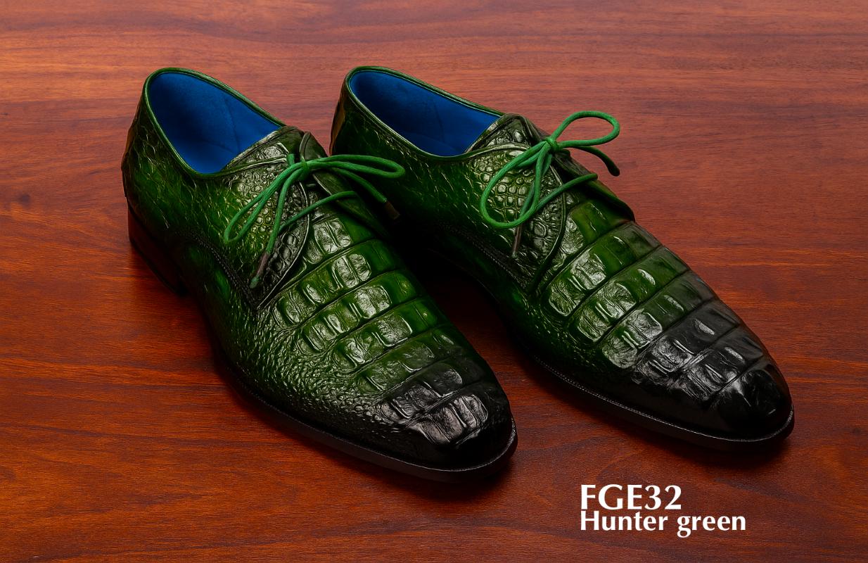FGE32-chaussure-derby-cuir-crocodile-vert