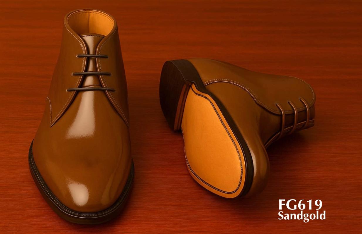 Bottes chukka homme FG619 couleur sable et or