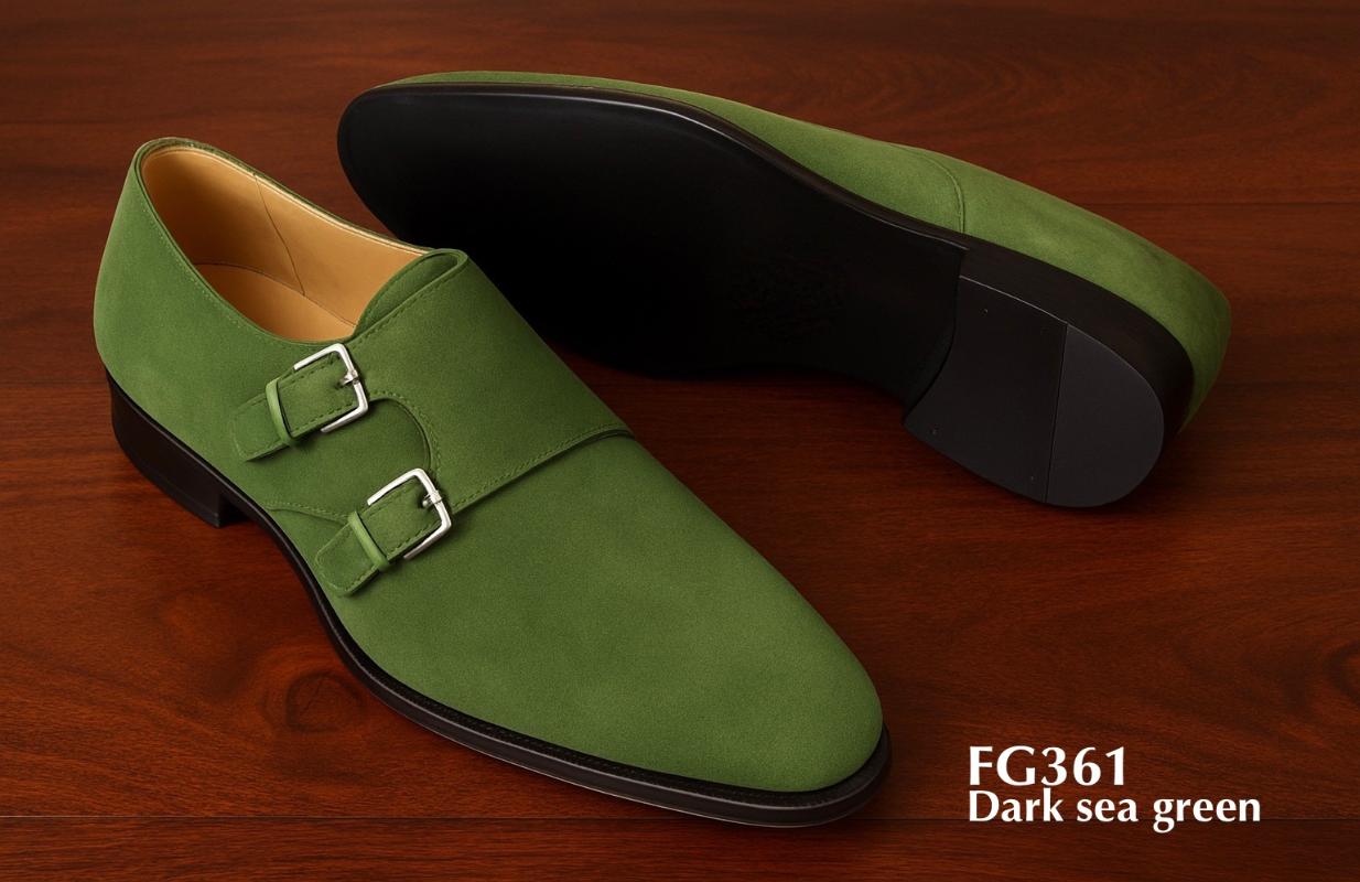 FG361-Chaussure-monkstrap-cuir-nubuck-vert-foncé