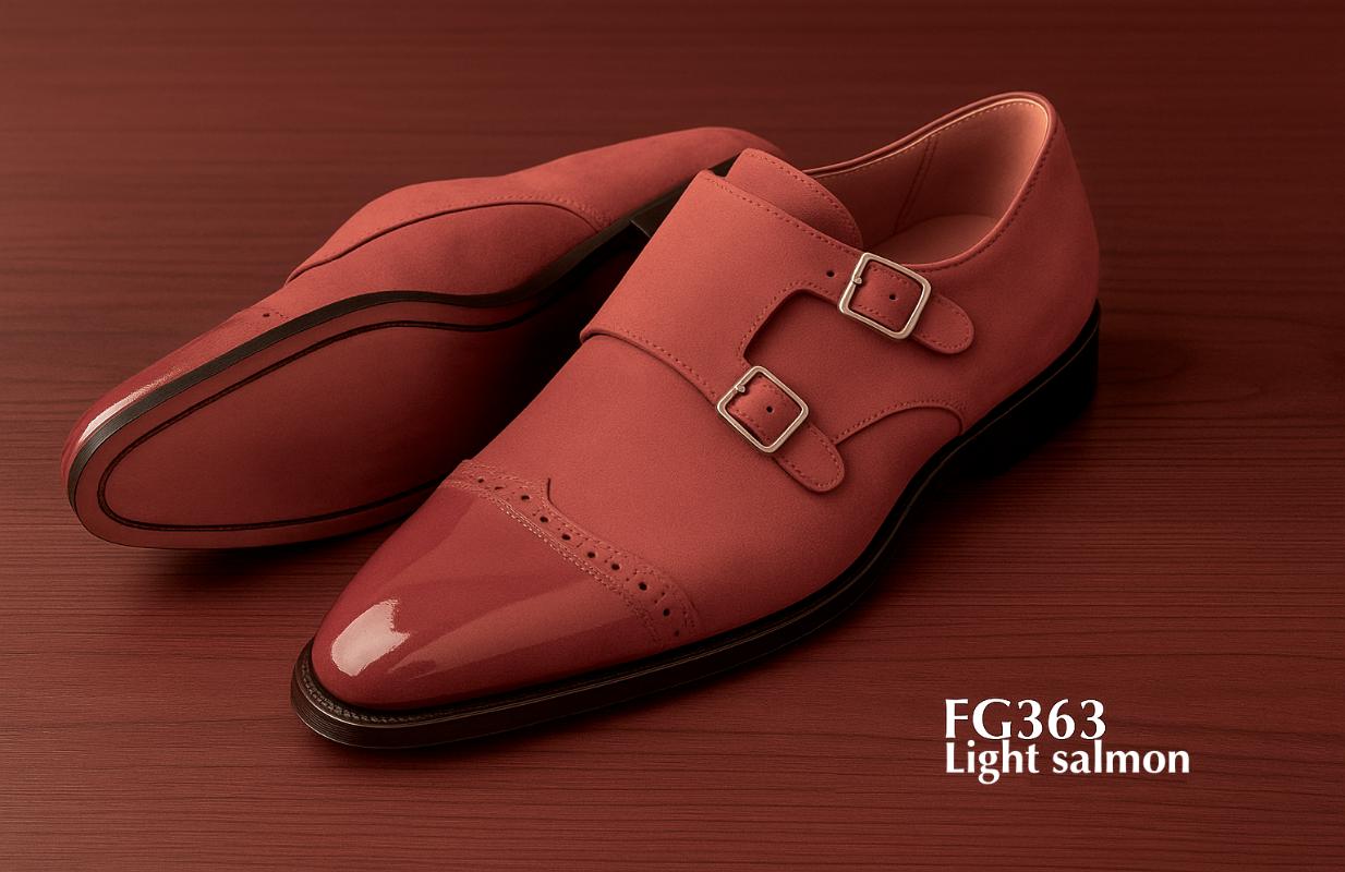FG363-Chaussure-monkstrap-cuir-captoe-saumon-clair
