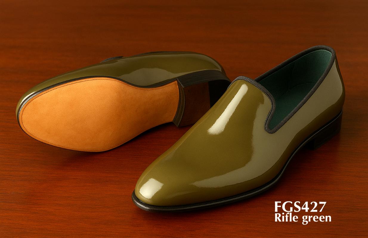 FGS427-Mocassin-Cuir-Vert-Fusil