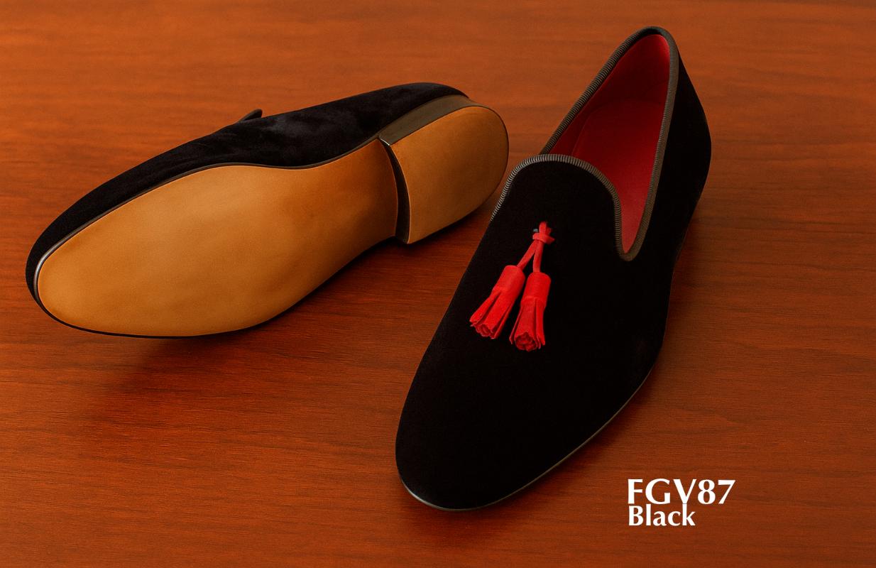 acheter chaussons rouges avec pompon